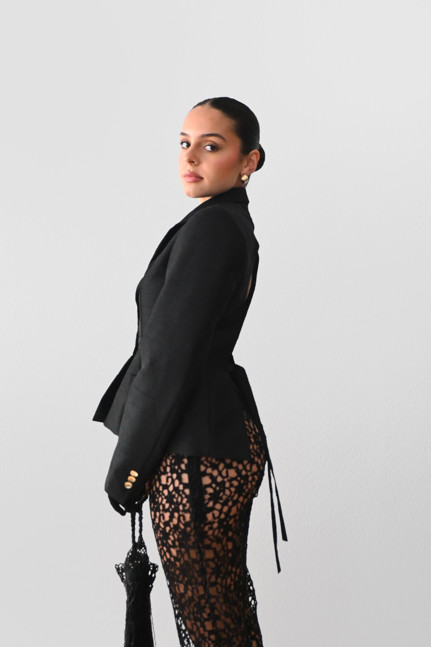 Chaqueta oro negro